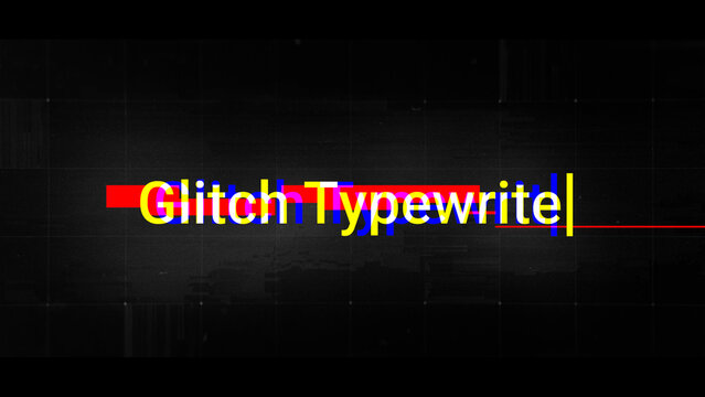 Glitch Typewriter 1