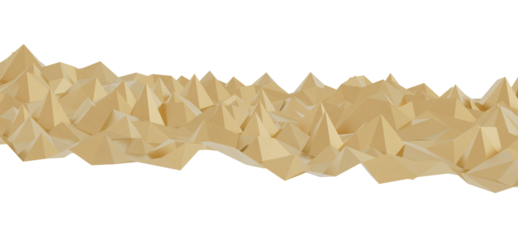 Low poly gold mountains, abstract background. Perfect for modern design, presentations, and more.