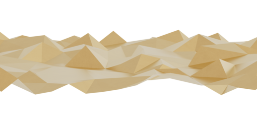 High-quality image of an abstract beige low poly landscape, perfect for backgrounds and presentations.  Clean, modern design.