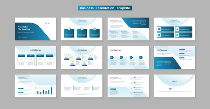 PowerPoint presentation slides template design. Minimal presentation layout for modern keynote presentation background, brochure design, website slider, landing page, annual report, company profile