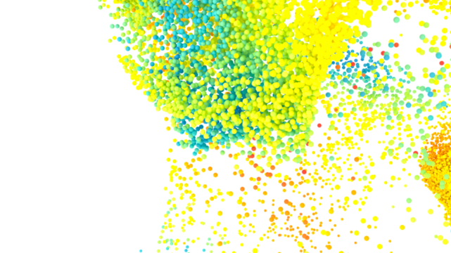 Vibrant background image of colorful spheres, perfect for website design or presentation.