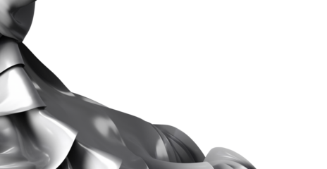 Abstract background image of elegant silver fabric drapes. Perfect for luxury, fashion, and design projects.