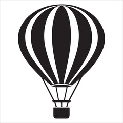 Naklejka premium air balloon vector art illustration