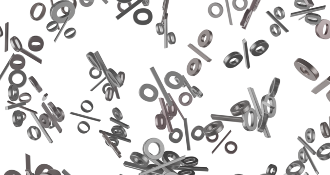 Blurred sale background. 3d transparent PNG