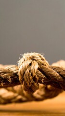 Close-up of a nautical knot