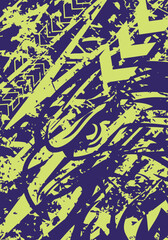 Abstract eagle head grunge brush stroke pattern background for sublimation jersey