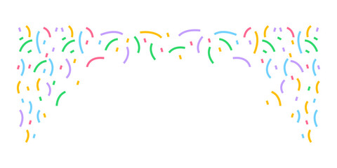 New Year Confetti Explosion Effect Illustration