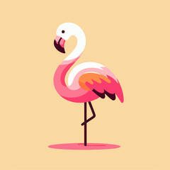 pink flamingo vector illustration