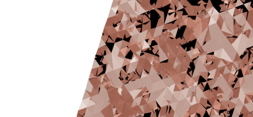 Modern rose gold abstract background with geometric triangles. Perfect for website banners, presentations, and designs.