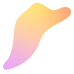 Colorful gradient element transparent png