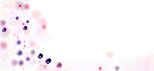 Soft, dreamy background with pink and purple bubbles and connecting lines. Perfect for presentations or websites.