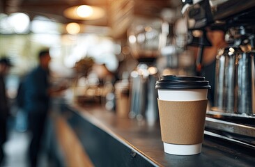 Blurred coffee shop scene