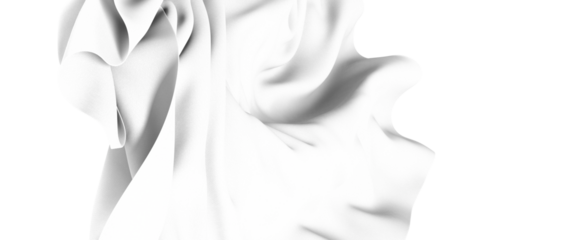High-resolution image of a white fabric drape, perfect for texture overlays or abstract backgrounds.