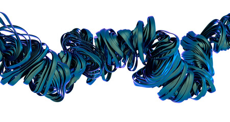 High-resolution image of abstract blue swirls, perfect for backgrounds or design projects.  3D rendered.