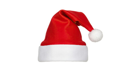 Classic Red Santa Hat with White Trim and Pompom 1.