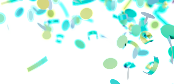 Bright, vibrant confetti falling on white background. Perfect for celebration, party, or festive designs. - Powered by Adobe