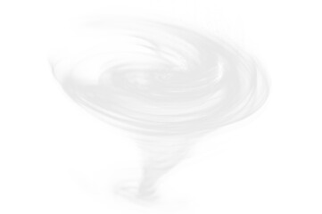Glowing White Tornado Effect PNG