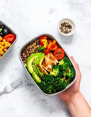 Healthy meal prep lunchbox