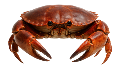 Crab with hard shell and pincers