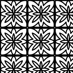 Seamless pattern featuring a symmetrical eight-petal flower with pointed tips radiating from a central point, resembling an explosion. Related to textile prints, digital backgrounds, art motifs