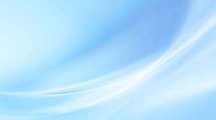 Naklejka premium Blue abstract background with smooth flowing light waves