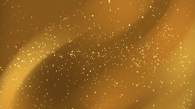 Golden abstract background with glittering specks suitable for luxury branding, elegant designs, festive themes, and glamorous marketing material.