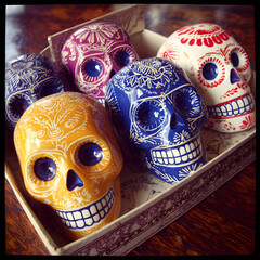 Fototapeta premium Mexican sugar skulls
