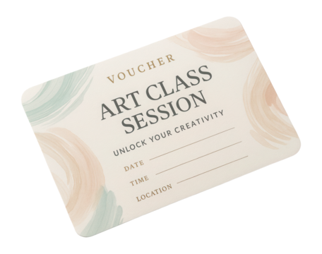 Voucher for art class session
