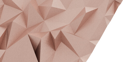 Rose gold textured background. Geometric shapes create a modern and elegant design. Ideal for...