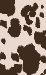 Fluffy leopard print in warm brown and beige tones, creating a soft texture and cozy effect. Perfect for fabrics, wallpapers, accessories, and trendy design projects.