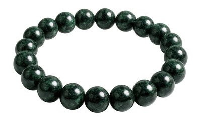 Obraz premium Zoisite bracelet with a mottled, green and black pattern