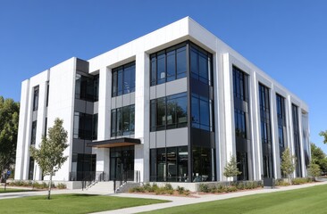 Modern office building exterior