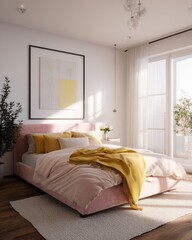 Modern bedroom interior, bright and airy (1)