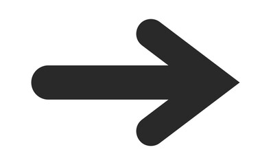 Simple straight directional arrow shape © wooster