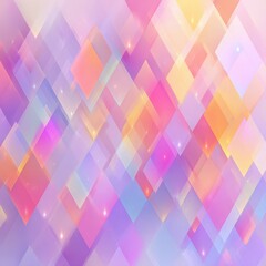 Fototapeta premium Abstract Geometric Pattern of Soft Pastel Diamonds.