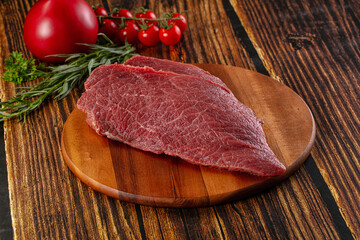 Raw classic beef steak for grill