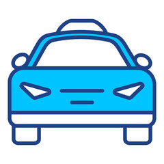 Taxi Simple Vector Icon Collection