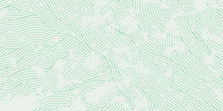 farm green banner, organic abstract background with fields. wavy green lines, natural organic products. vector ilustration