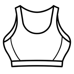 Crop top line art illustration