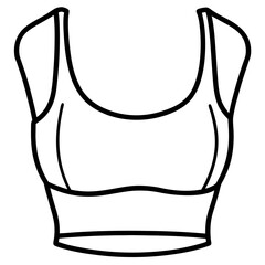 Crop top line art illustration