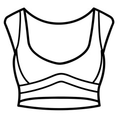 Crop top line art illustration