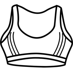 Crop top line art illustration