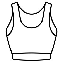 Crop top line art illustration