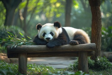 Obraz premium giant panda bear