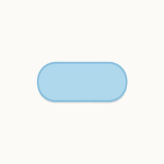 Simple Light Blue Rounded Rectangle Shape.