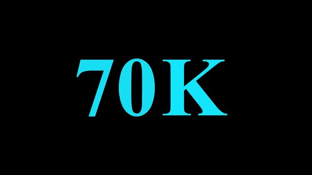 Abstract 42K Followers Thank You Animation Social Media Growth Milestone Celebration.