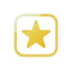 Abstract Yellow Outline Shape.