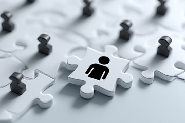 Human Resources - Finding the Right Fit Puzzle Piece.