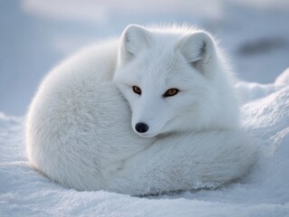 Naklejka premium A Peaceful Warmth during a Winter Nap