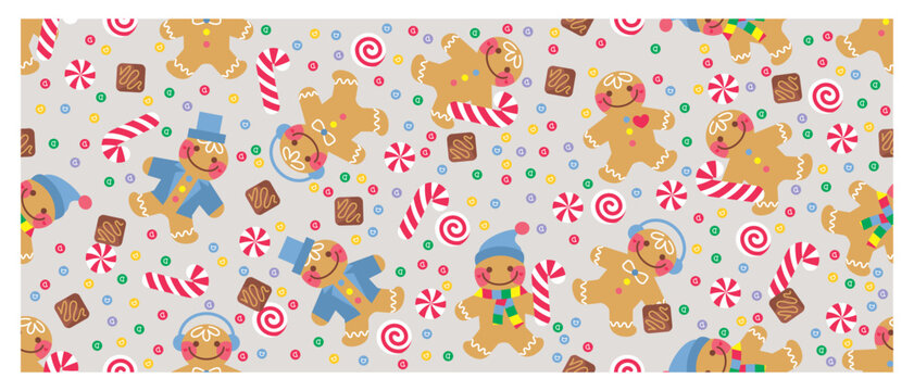 Padr&atilde;o de Repeti&ccedil;&atilde;o Natal, repeti&ccedil;&otilde;es natal, fundo natal, scrapbook natal, padr&atilde;o de repeti&ccedil;&atilde;o de vetor de natal, t&ecirc;xteis natal, papel de parede, fundo, banner natal, gingerbread cookie, Christmas